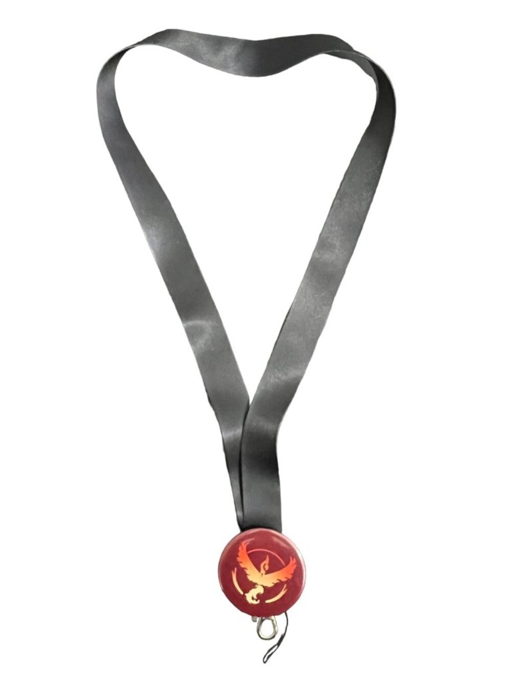 Pokemon Keychain Valor Button Black Red Lanyard